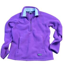 Purple patagonia fleece 14 zip up